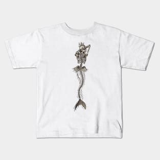 Mermaid Skeleton Kids T-Shirt